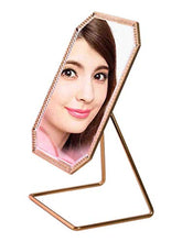 Specchio da toeletta Europeo, Specchio in Metallo Semplice, Specchio da Tavolo Princess HD Moda