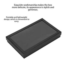 Bicaquu Contenitore per Gioielli Portatile Robusto e Durevole 8.7 * 5.9 * 1.2 Pollici Comodo Contenitore per Gioielli per Ufficio da Viaggio in Campeggio(Black)