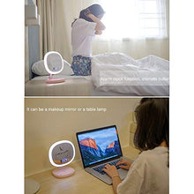 Specchio cosmetico a LED, Display Tempo e Temperatura, Ricarica Wireless, Touch Control, dimmer Continuo, Funzione Sveglia, Specchio cosmetico a LED