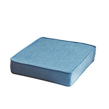 Cuscino del sedile quadrato imbottito, spugna addensata Cuscini per sedie Mobili da giardino Cuscini per sedili da pavimento Cuscini per sedie da esterno per interni Cibo Blu 50x50x8cm (20x20x3In)