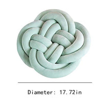 lffopt Cuscini Decorativi Bambini Cuscino Knot Cuscino Bianco Annodato Cuscino per Nodi Cuscini Decorativi Cuscino Morbido Cuscino Annodato Grigio Green