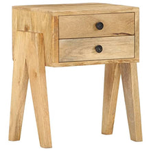 vidaXL Comodino 40x35x50 cm in Legno Massello di Mango