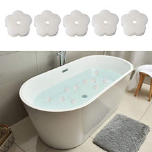FLAMEER 5 X Spugna Cremosa per Assorbire L'olio per Piscine E Spa della Vasca Idromassaggio - Bianco, cavità del Fiore
