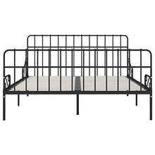 SKM Giroletto con Doghe Nero in Metallo 180x200 cm (27.9kg)