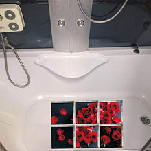 LIOOBO Appliques Vasca da Bagno di Sicurezza 3D Rosa Antiscivolo Autoadesiva Impermeabile Tappetino da Bagno Decalcomanie Carta da Parati per La Decorazione della Parete del Pavimento del Bagno
