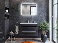 Mobile bagno Mars 800 SlimLine con specchio a LED antracite satinato
