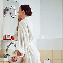 YQ&TL Specchio cosmetico a LED Specchio da Barba Ventosa LeggeroSpecchio da Bagno Ruotato 360 ° Adatto per Famiglia e Viaggi 10x