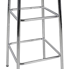 KADIMA DESIGN Tavolo bar 60 x 60 cm American Diner Bianco/Alu Design Retro bistrot tavolo quadrato