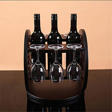 BABIFIS Vino Display Rack, Capovolto Solid Supporto di Legno Ornamenti Calice Shelf Occhiali Home Salotto Minimalista