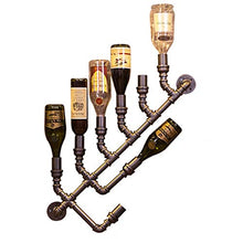 MoDi Wine Rack Retro Style Industriale Tubo di Acqua a Parete Vino Rack