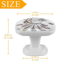 Acchiappasogni e piume 4 PCS Pomelli per Porta, Pomolo per Mobile, Pomelli per Mobili con Viti, Maniglia per Armadietto, Pomelli per Porta, Pomelli per Cassetti per Porta, Armadio, Cassetto e Credenza