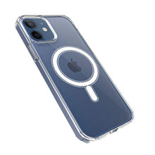 Custodia magnetica trasparente per iPhone 12, CrazyLemon cornice morbida in TPU Parte posteriore rigida del PC. Supporto di protezione antiurto. Coperta di ricarica wireless Magsafe