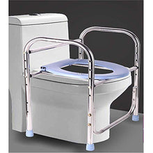 GYCS Sedia da Bagno Comoda e Cornice per WC Surround WC Confortevole, WC-Doccia, Bagno in Acciaio Inossidabile, Supporto per Bagno/Sicurezza WC scivoloso Guardrail
