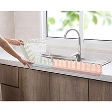 Hemoton Ventosa Lavello Deflettore Antispruzzo Deflettore Cucina Acqua Paraspruzzi per Bagno Cucina Domestica (Blu)