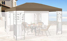 QUICK STAR Tetto di Ricambio per Gazebo 3x4m Marrone-Grigio