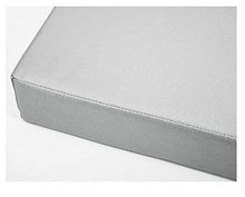bandezid Cuscino per Panca a 2 3 4 posti e per Panca, per sedili di panchine Giardino Balcone terrazza-Grigio Argento 120×30×5cm(47×12×2in)