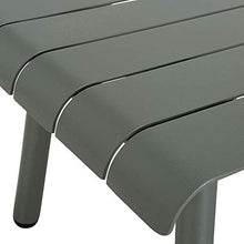 Meubletmoi - Tavolino da giardino Arrondie in alluminio verde – PAIMPOL 6405