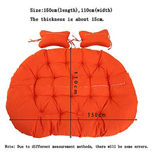 LLKK - Cuscino per sedia a dondolo con doppio cuscino, impermeabile, con cuscino per sedia a dondolo, grande, colore: rosso