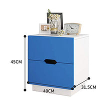Comodini Camera Comodino 2 cassetti Camera Bagagli Governi Moderna Comodino in Legno per Soggiorno, Camera (Color : White, Size : 40x30x45cm)