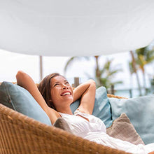 relaxdays Tenda a Vela Quadrata, Impermeabile, Anti UV, con Corde di Supporto, Terrazza e Giardino, LxP: 4x4 m, Bianca