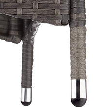TecTake 403397 Set di Mobili, Poli Rattan 6+1, Arredamento Giardino, Involucro Protettivo, Viti in Acciaio Inox, Grigio