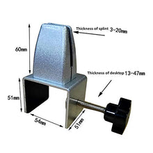 XINX Partition Bracket Ufficio Mensola dello Schermo di Segretezza Morsetto Divisore Clip dello Schermo Holder Divisore Escursioni Partition Supporto Porta, 2 Pezzi