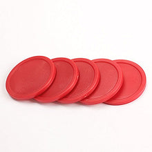 SaySure - 5Pcs Red 2-inch Mini Air Hockey Table Pucks 50mm Puck Children