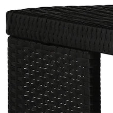 Tidyard Set da Bar da Giardino 5 pz con Cuscini in Polyrattan Nero,Set da Giardino da Bar,Set da Bar,per Giardini, Cortili, Terrazze