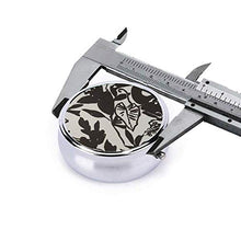Happy Monkey - Contenitore rotondo per pillole a 3 scomparti, in metallo, per medicina, vitamina