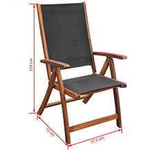 Xingshuoonline - Panchina da giardino in teak, resistente, 120 x 62,5 x 90 cm