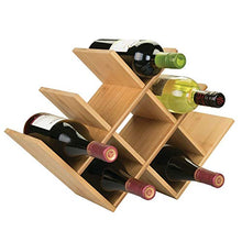 mDesign Scaffale per Bottiglie di Vino e Birra – Pratico portabottiglie in Legno – Organizer in Legno per 8 Bottiglie – Color Naturale
