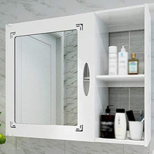 Zzmop Mobile da Bagno a Parete,Organizer Multiuso per Medicinali con Porta a Specchio Singolo,Salvaspazio,per Bagno da Cucina.