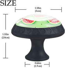 Verde dell'anguria delle fette dell'anguria di estate Pomelli per Porta Set di 4 Pomelli per Mobili Manopole per Cassetti Cucina Armadio Vetro