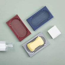 shunbang yuan 2-Sided Spugna Drain Box Holder Varie Custodia Portatile Molle TRP Goccia-Resistente Vassoio Contenitore, Rosso