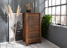 MASSIVMOEBEL24.DE Cassettiera in legno sheesham - oliato/grigio 60x50x120 BUENO #2003