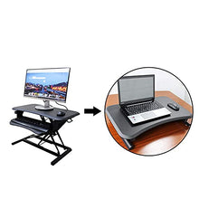 GaoF Scrivania per Computer con Sollevamento in Piedi, banco da Lavoro per Laptop Desktop, scrivania Pieghevole, Supporto per Monitor Regolabile in Altezza 14-45