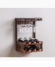 JL Wine Rack Holder, Wall Hanging Wine Bottle Holder, controsoffitto Wine Rack Tavolo Wine Rack Home Décor Pranzo Rack Accent Vino magazzinaggio for Il Vino di stoccaggio