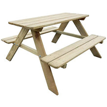 Oushome Tavolo da Picnic per Bambini 89 x 89,6 x 50,8 cm in Legno di Pino