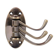 OUNONA Gancio Girevole da Parete con 3 Ganci in Bronzo