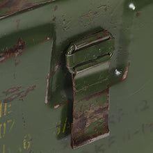 vidaXL Baule Portaoggetti Stile Militare 68x24x66 cm Ferro