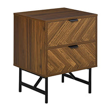 HOMCOM Comodino con 2 Cassetti in Legno per Camera da Letto Design in Stile Industriale 48x39.5x61cm