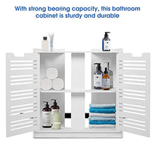 GOTOTOP Armadietto basso per lavabo con 2 ante e ripiano, per pavimento, impermeabile, a prova di umidità e insetti, 60 x 30 x 60 cm
