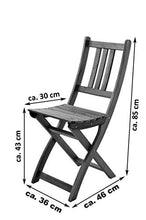SAM Klappstuhl Sedia da Giardino Pieghevole per Balcone e terrazza, Legno di Acacia, Marrone, Gartenstuhl Blossom