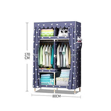 JFFFFWI Armadio Guardaroba Armadio in Legno massello Semplice Armadio 80 * 45 * 170cm (Colore: A)
