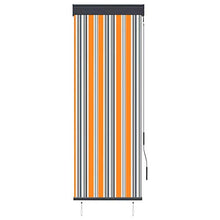 vidaXL - Tenda avvolgibile per esterni, 60 x 250 cm, giallo e blu