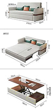 N/Z Home Equipment FYHpet Multifunctional Sofa Bed Folding Living Room Double Seat Dual Purpose Bed Washable Storage Apartment Folding Bed Function Save Space