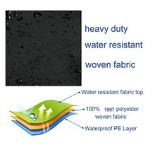 Ghopy Copertura per Dondolo 3 Posti Tessuto Impermeabile in Poliestere 190T UV-Resistente Chiusura con Cerniera per Massima comodità per Interni e Estern (Nero)