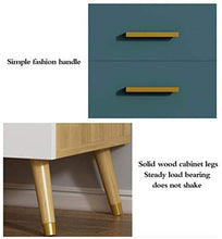 Comodino in Legno massello Armadio Contenitore Armadio Comodino Armadio ad Angolo con Doppi cassetti Supporto Piedi per Armadio in Legno Rame