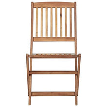vidaXL Sedie da Giardino Pieghevoli 2pz con Cuscini Massello d'Acacia