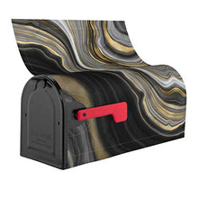Moderno nero oro agata pietra preziosa unica progettato cassetta delle lettere copertura cassetta postale per giardino giardino giardino cantiere dimensioni standard 53 x 40 cm